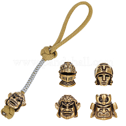 4Pcs 4 Styles Brass European Beads&nbsp;KK-NB0003-58