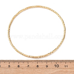 Textured 304 Stainless Steel Bangles for Women&nbsp;BJEW-Z165-05G