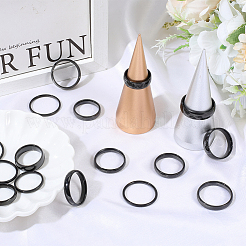 18Pcs 18 Styles Stainless Steel Finger Rings&nbsp;RJEW-SC0001-36EB