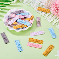 42Pcs 6 Colors Microfiber Label Tags&nbsp;DIY-TA0012-18