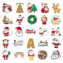 50Pcs Christmas PVC Self Adhesive Stickers&nbsp;XMAS-PW0001-187