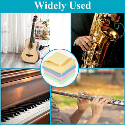 8Pcs 4 Colors Microfiber Musical Instrument Pipe Cleaning Cloth&nbsp;AJEW-CN0004-28
