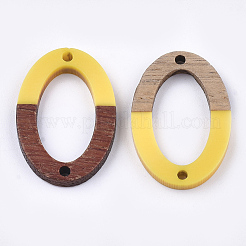 Resin & Walnut Wood Links connectors&nbsp;LS-RESI-S367-08H