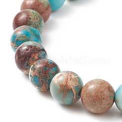 4Pcs 4 Style Natural Mixed Gemstone & Synthetic Turquoise(Dyed) Tortoise Beaded Stretch Bracelets Set for Women&nbsp;BJEW-TA00211