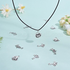 100Pcs 5 Style Tibetan Style Alloy Charms&nbsp;FIND-SZ0002-84