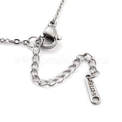 Non-Tarnish 304 Stainless Steel Pendant Necklaces&nbsp;NJEW-P306-02P
