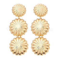 Alloy Dangle Stud Earrings&nbsp;EJEW-B136-02KCG-02