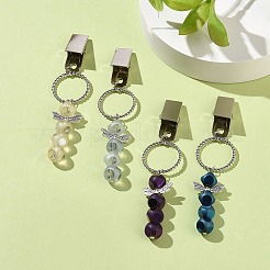 Electroplate Glass Beaded Credit Card Clip Puller&nbsp;HJEW-JM00969