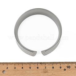 304 Stainless Steel Wide Open Cuff Bangles for Women&nbsp;BJEW-K230-03B-P