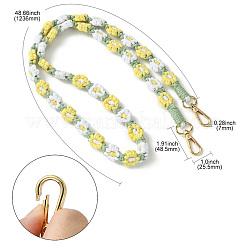 Alloy with Weave Cotton for DIY Keychains&nbsp;AJEW-CJ0001-32A