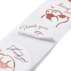 500Pcs Cat Theme Roll Stickers&nbsp;X-DIY-S049-01C