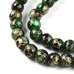 Baking Paint Glass Beads Strands&nbsp;DGLA-N003-6mm-B09