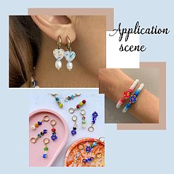 80Pcs 8 Style Handmade Millefiori Lampwork Beads Strands&nbsp;LAMP-SC0001-20