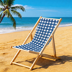1Pc Tartan Pattern Chair Polycotton Cloth&nbsp;AJEW-GF0015-38A