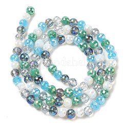 Electroplate Glass Beads Strands&nbsp;X-EGLA-C007-01D