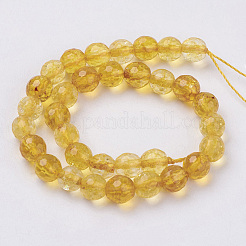 Natural Quartz Crystal Beads Strands&nbsp;X-G-G099-F6mm-19