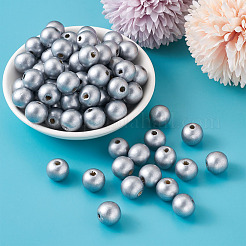 Spray Painted Natural Wood Beads&nbsp;WOOD-TA0002-25C-01