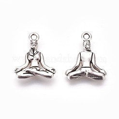 Tibetan Style Alloy Pendants&nbsp;X-TIBEP-A36593-AS-RS