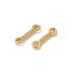 304 Stainless Steel Twisted Bar Connrctor Charms&nbsp;STAS-L300-002G