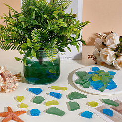 100Pcs Nuggets Frosted Glass Display Decoration&nbsp;DJEW-WR0001-17