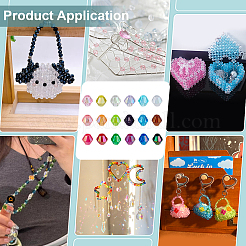 3600Pcs 18 Colors Bicone AB Color Plated Eco-Friendly Transparent Acrylic Beads&nbsp;TACR-PH0001-88