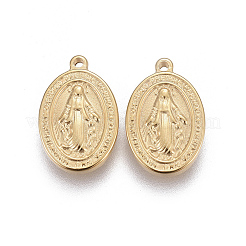 304 Stainless Steel Religon Charms&nbsp;STAS-P231-01G