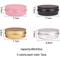Round Aluminium Tin Cans&nbsp;CON-PH0001-40