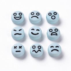 Opaque Sky Blue Acrylic Beads&nbsp;MACR-N008-42-C05