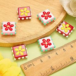 8Pcs 2 Colors Handmade Lampwork Enamel Beads&nbsp;LAMP-SZ0001-83