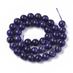 Natural Charoite Beads Strands&nbsp;G-S150-57-10mm