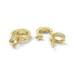 Brass Rhinestone Enhancer Shortener Bails&nbsp;KK-P232-02G
