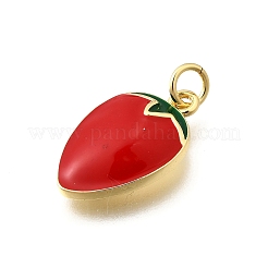 Brass Enamel Pendants&nbsp;KK-F896-01B-G