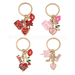 Valentine's Day Alloy Enamel Keychain&nbsp;KEYC-YW00185-01