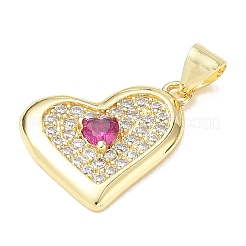 Brass Pave Cubic Zirconia Pendants&nbsp;CU-CBA83A6-07C-G