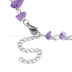 Natural Mixed Gemstone Chips Beaded Necklace&nbsp;NJEW-JN04311