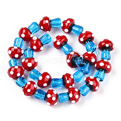 Handmade Lampwork Beads Strands&nbsp;X-LAMP-N024-09D