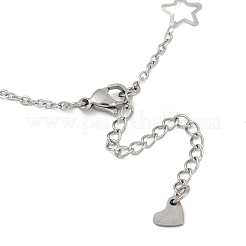 Tarnish Resistant 304 Stainless Steel Cable Chain Anklets&nbsp;AJEW-H104-06P