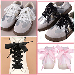9 Pairs 9 Styles Polyester/Organza Shoelaces&nbsp;AJEW-SP0003-94