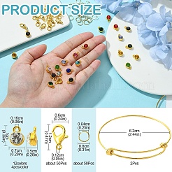 DIY Birthstone Charm Bangle & Pendant Decoration Making Kits&nbsp;DIY-YW0008-95