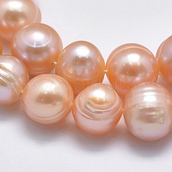 Natural Cultured Freshwater Pearl Beads Strands&nbsp;PEAR-F007-06A-01-X