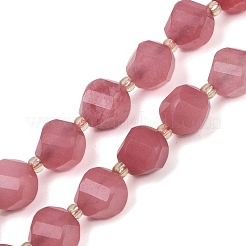 Dyed Natural Jade Beads Strands&nbsp;G-U023-A20-01G