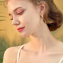 18Pcs 3 Colors Ring Brass Big Pendants&nbsp;KK-FH0005-15