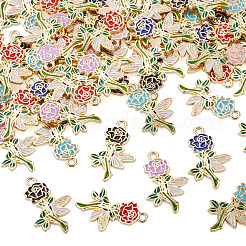 60Pcs Alloy Enamel Pendants&nbsp;ENAM-TA0003-75KCG