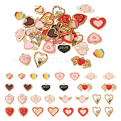 30pcs 15 styles Alloy Enamel Pendants&nbsp;ENAM-TA0001-98