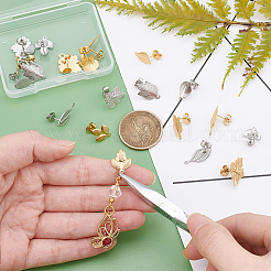 20Pcs 10 Style 304 Stainless Steel Stud Earring Findings&nbsp;STAS-DC0001-38