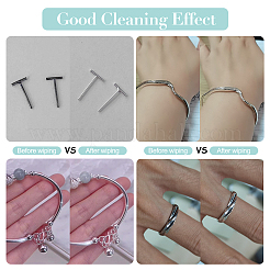 8Pcs 4 Style Silver Polishing Cloth&nbsp;AJEW-AR0001-33
