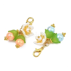 Flower Acrylic Pendant Decorations&nbsp;HJEW-JM04807