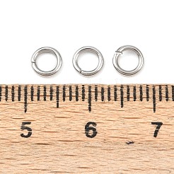Tarnish Resistant 304 Stainless Steel Open Jump Rings&nbsp;STAS-J013-5x0.9mm-01