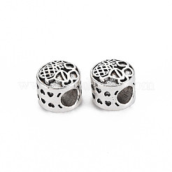 Tibetan Style Alloy European Beads Settings for Enamel&nbsp;TIBEB-N007-026