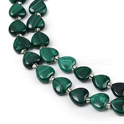 Natural Malachite Beads Strands&nbsp;G-L630-B01-10x10mm